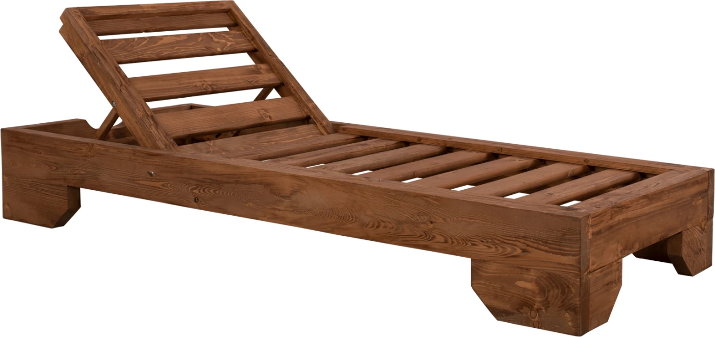 Profesionalno ležišče iz lesa Macadonia FH5646.01 oreh 204X77,5X29cm