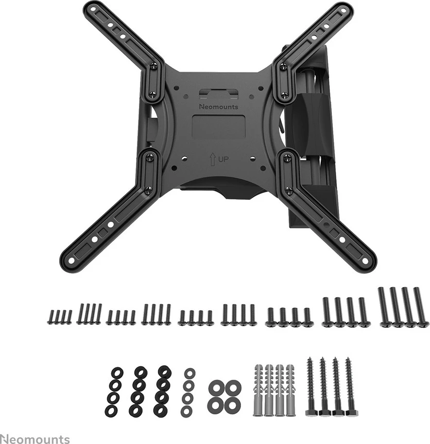 Stenski nosilec za TV Newstar Neomounts WL40-550BL14, polni premik, 32-55 in, VESA 400x400, črn
