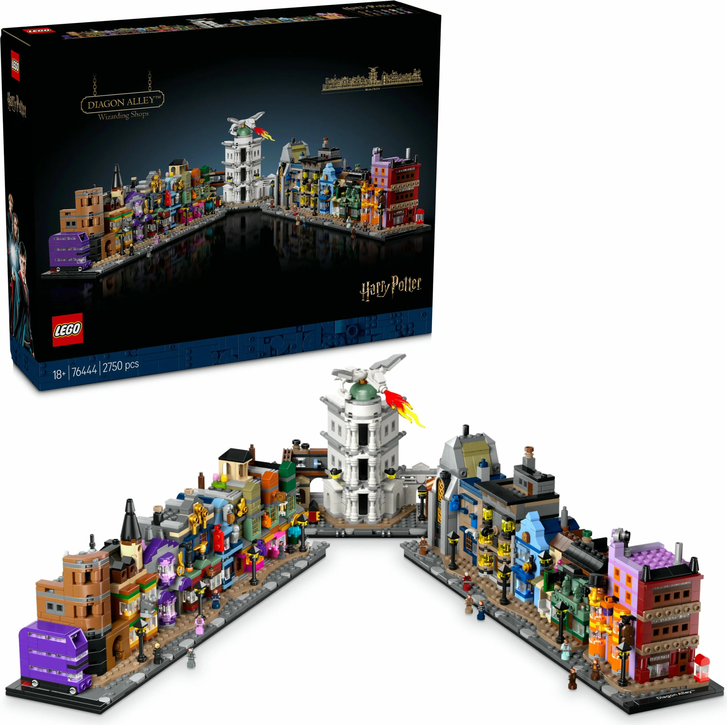 Set za sestavljanje Die Zauberläden der Winkelgasse LEGO Harry Potter, večbarven