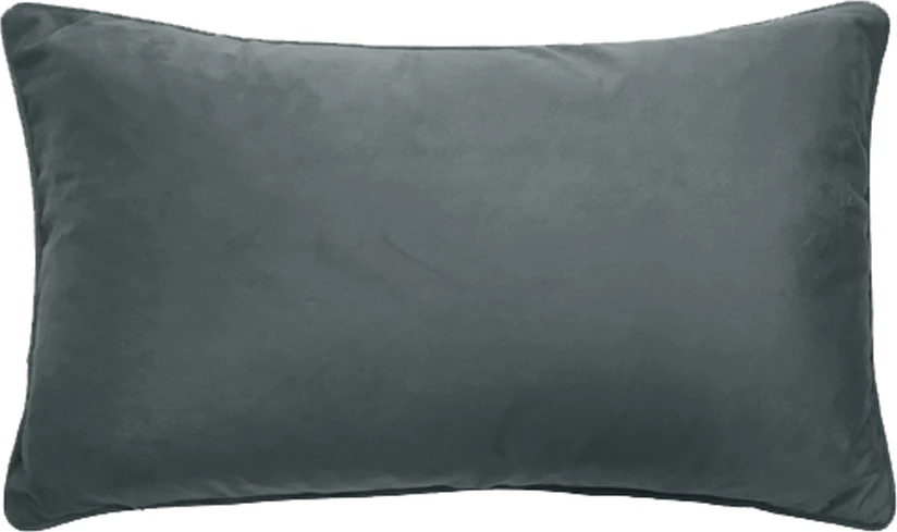 Okrasna blazina, žamet, siva z zlatimi detajli, 30x50 cm CREYR