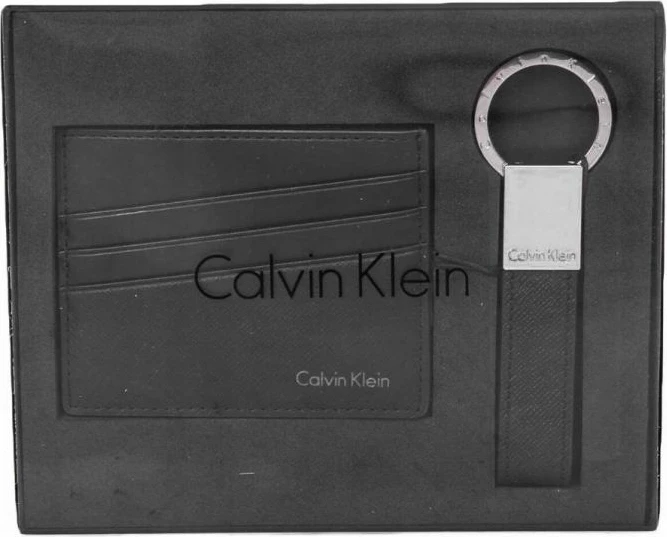 Rokavnik za ključe in nosilec kartic, Calvin Klein, unisex, črn