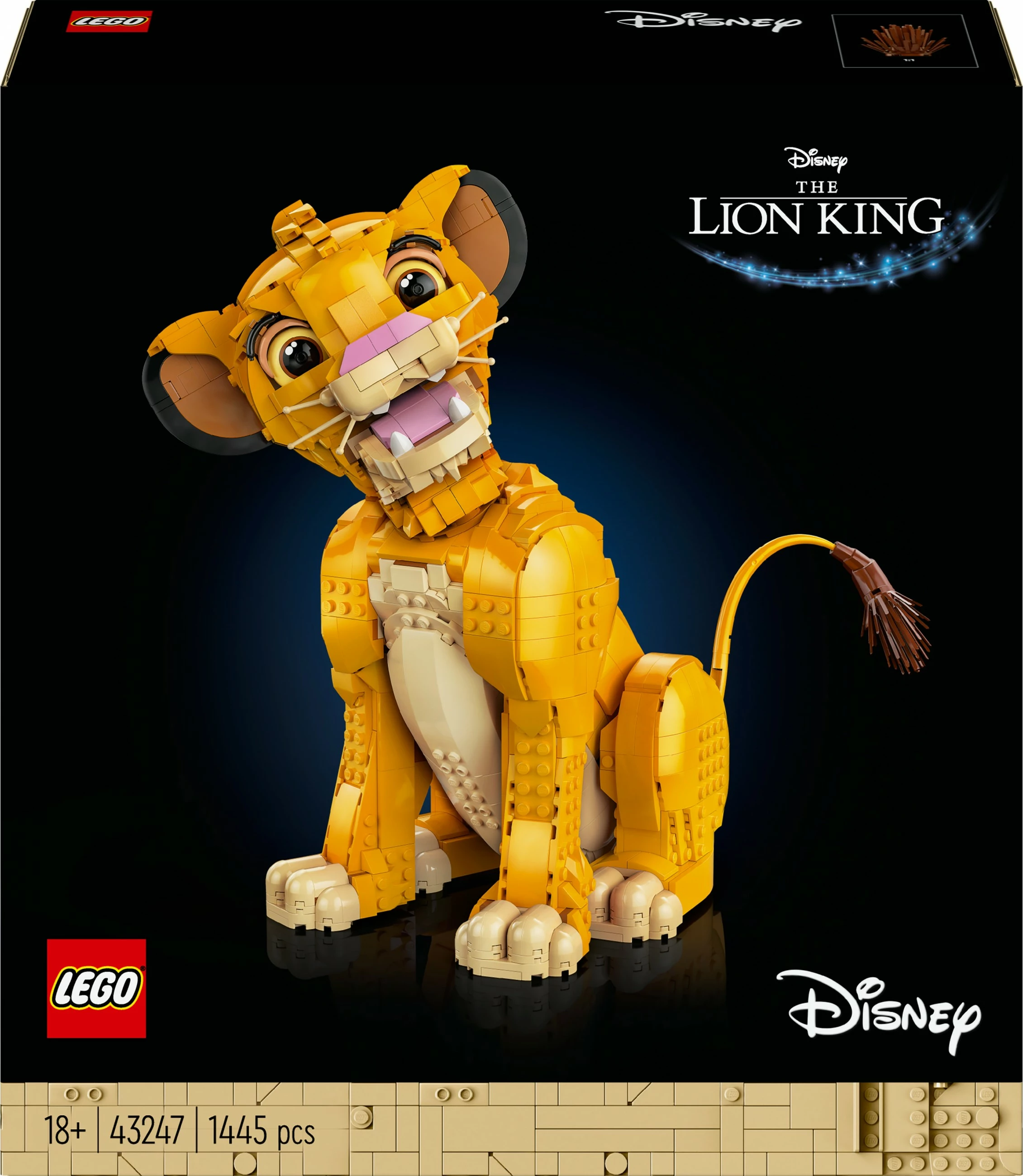 Set za sestavljanje Mlad Simba (The Lion King), LEGO, 1445 kosov, plastika, večbarven