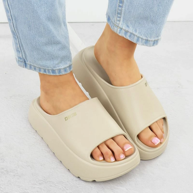 Papuče za ženske Big Star, bež