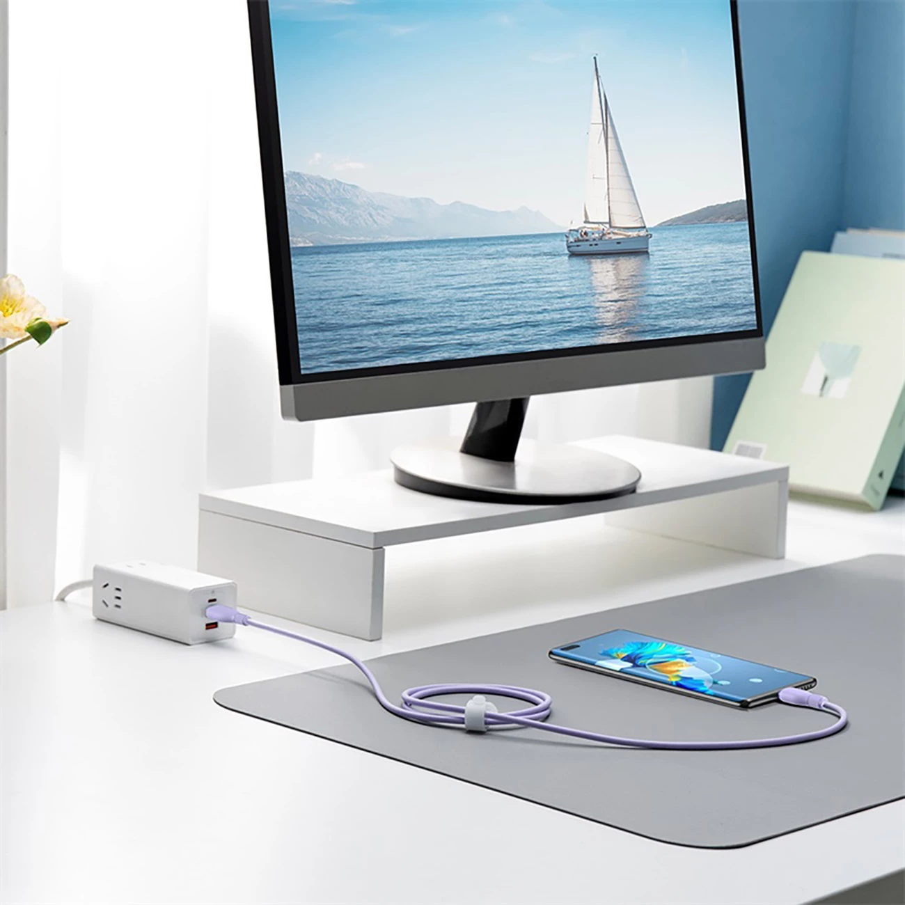 Hrt Usb Kabel za hitro polnjenje 100W Baseus Pudding USB-A na USB-C, 2 m ...