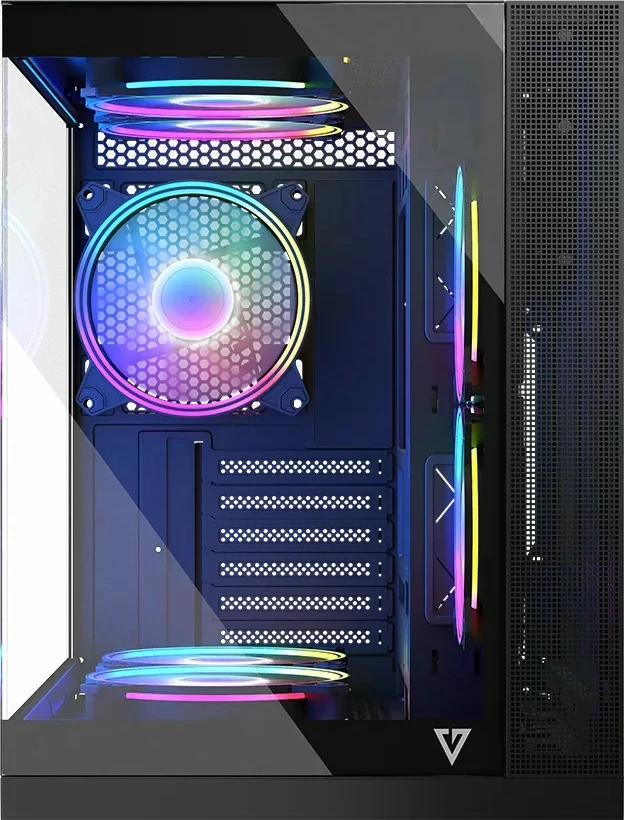 Ohišje MODECOM Volcano Panorama APEX ARGB 7F Midi, siva