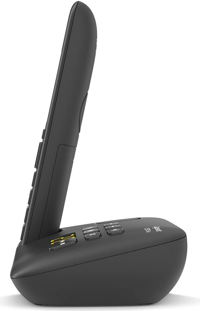 Brezžični telefon Gigaset C575A, DECT, z avtomatskim odgovornikom, 200 stikov, črn