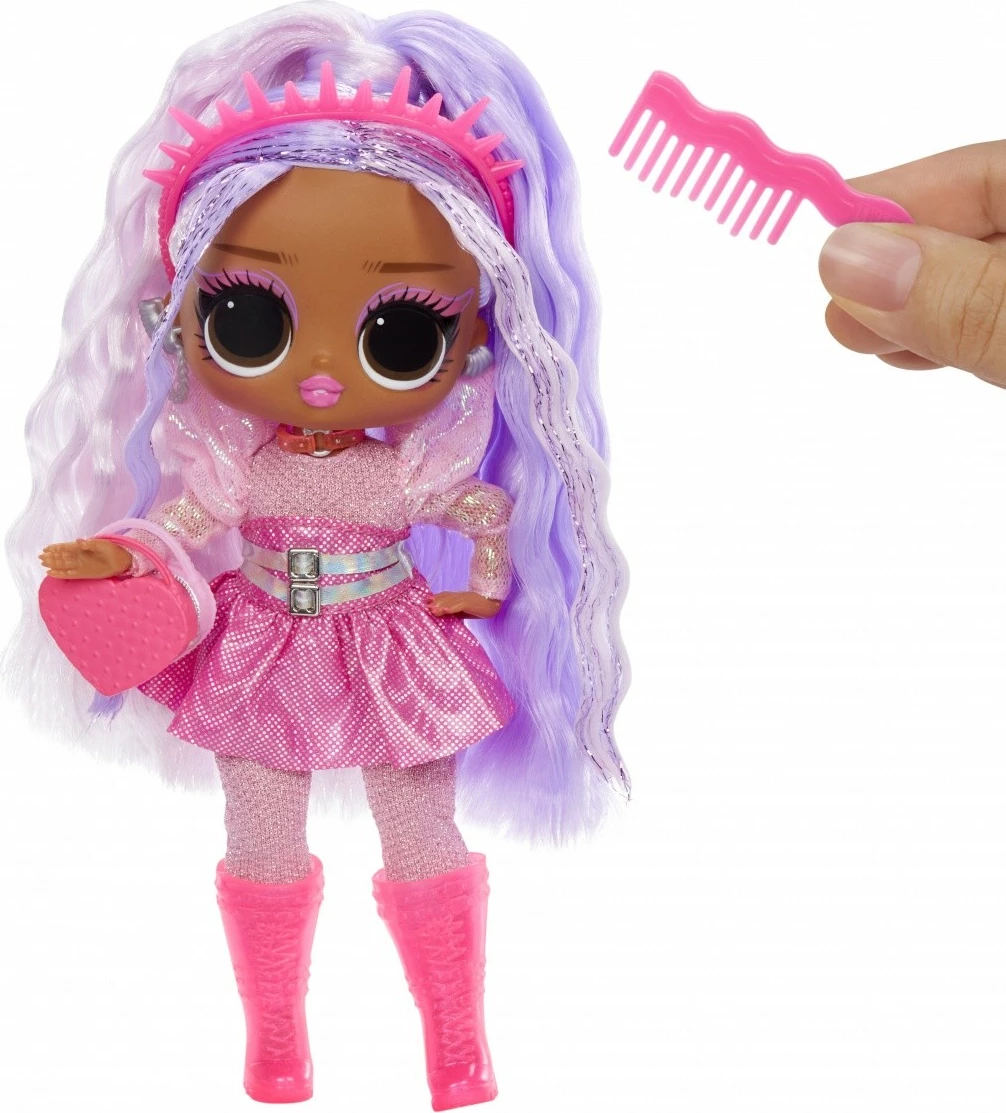 Punčka Neon Pop Stars Kitty K z dodatki, L.O.L. Surprise Tweens, rožnata/vijolična