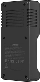 Polnilec baterij XTAR VC2SL, LCD, 2 kanala, USB, črn