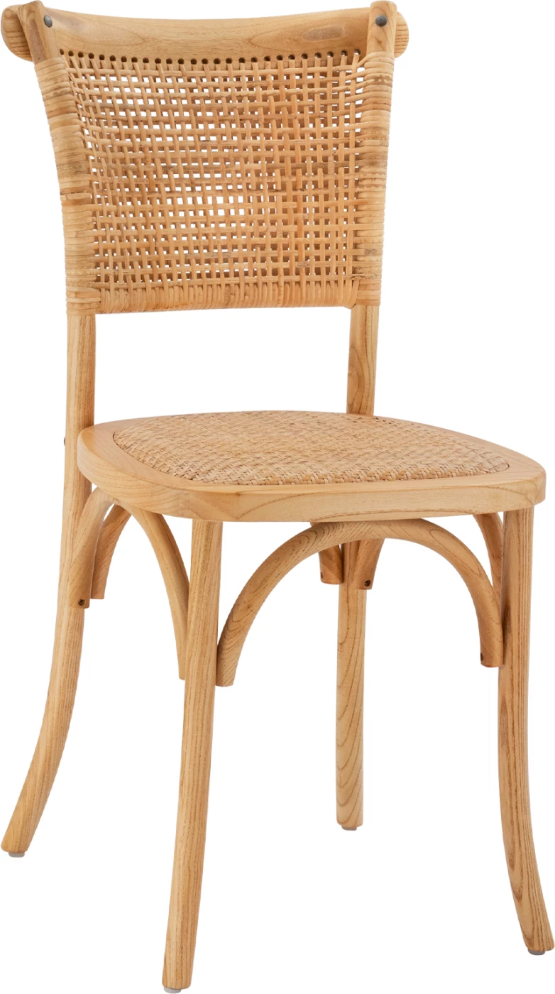 Lesen stol z ratanom v naravnem odtenku FH8752.01 49x54x89cm