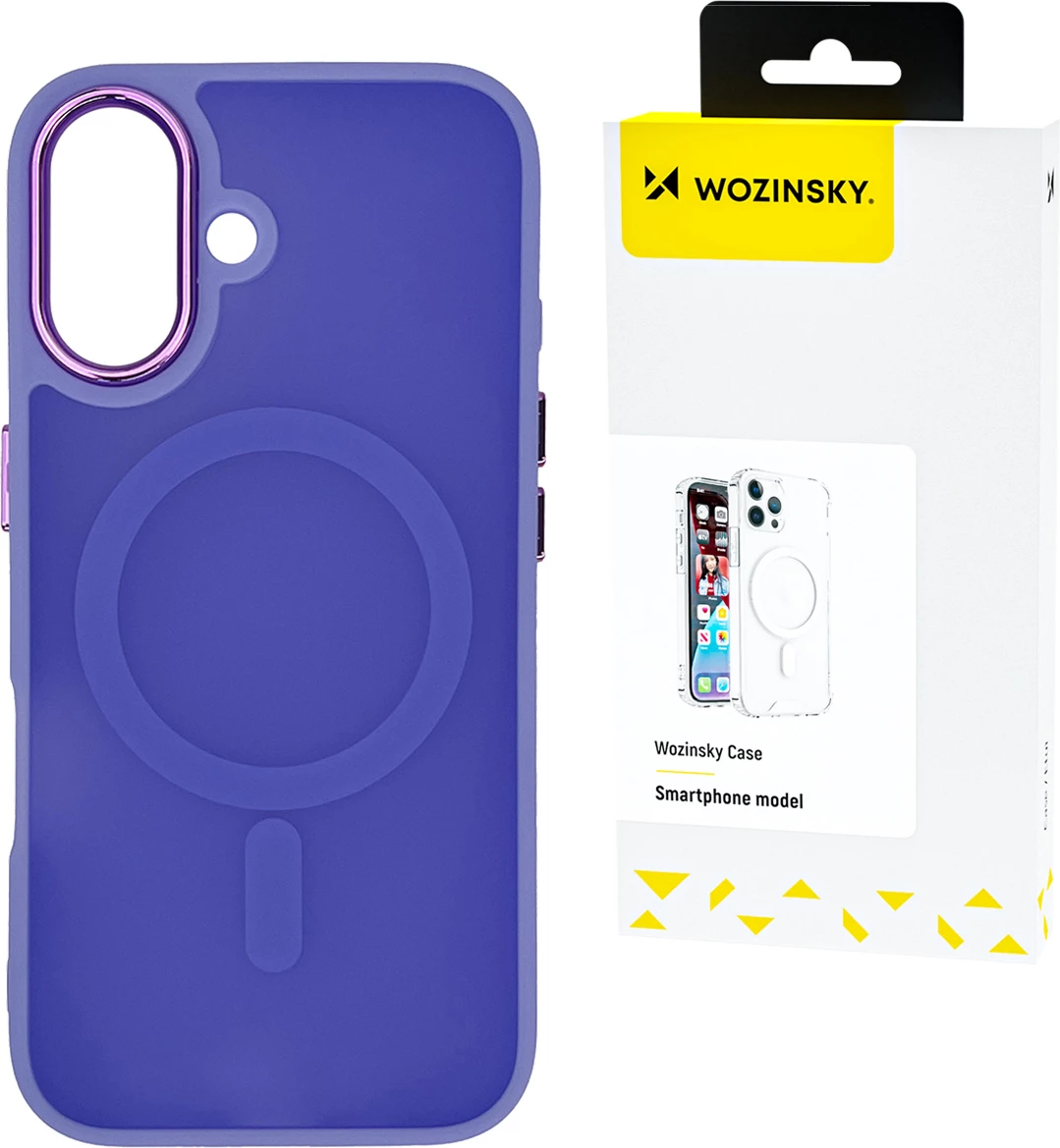 Modni ovitek MagSafe Wozinsky za Samsung Galaxy S25, vijoličen