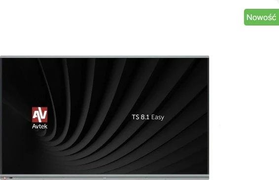 Interaktivni zaslon Avtek TS 8.1 Easy 86, 86" 4K UHD 3840x2160, mat zaslon na dotik, 400 cd/m², Bluetooth in Wi‑Fi, črn