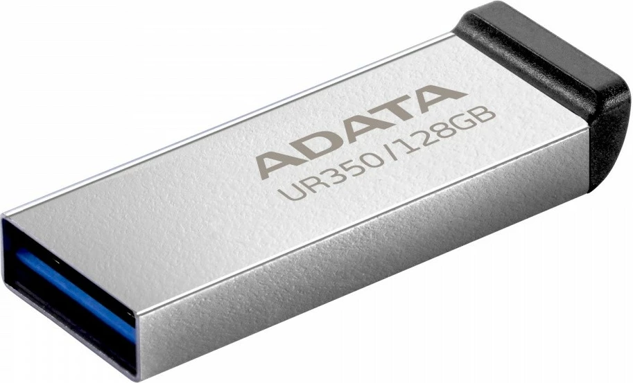 USB ključ 128GB, USB 3.2 Gen1, kovinski, črn Adata UR350