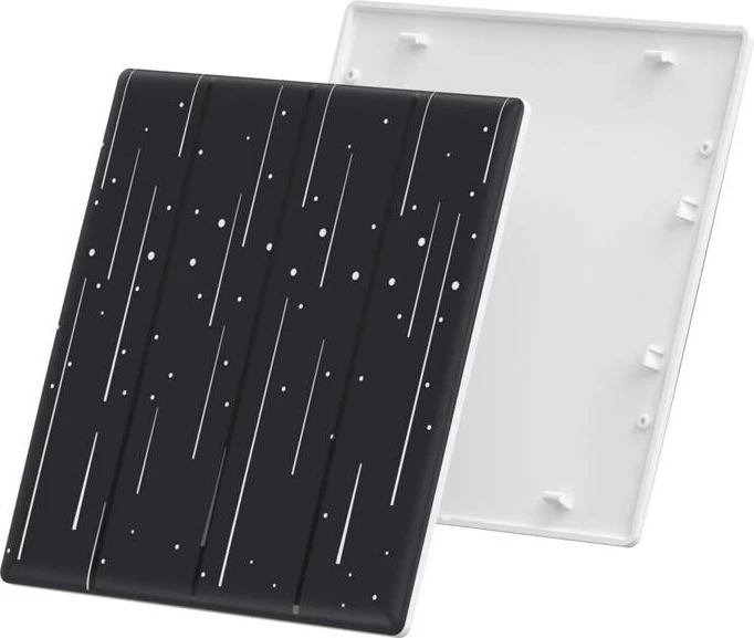 Dekorativni pokrov za pametno dotik stikalo Sonoff T5-4C-86-star, črn