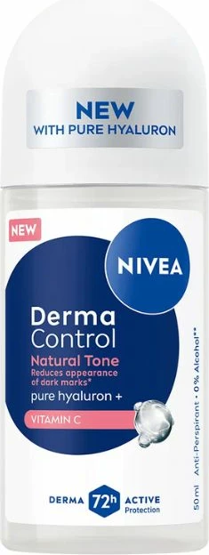 Antiperspirant roll-on za ženske Nivea Derma Control Natural Tone 50 ml