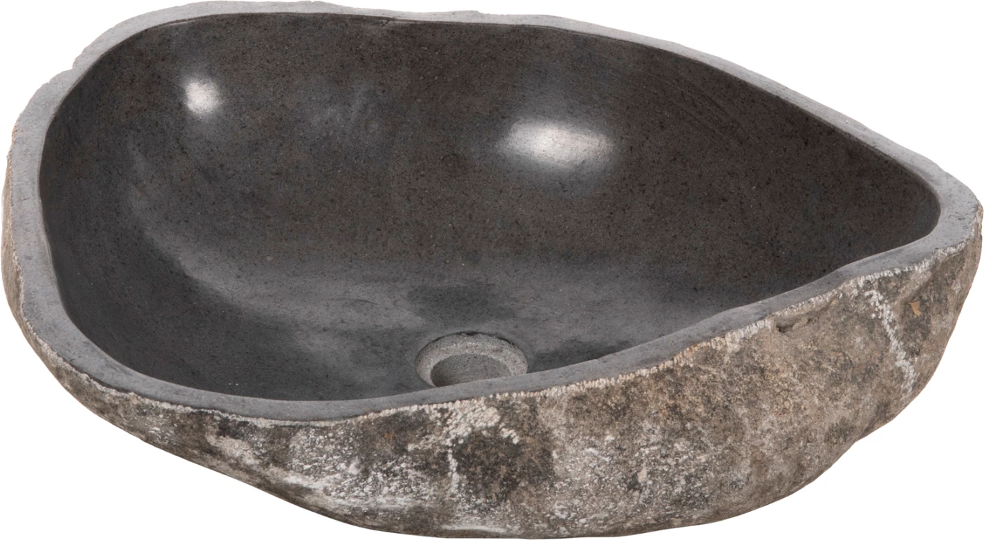 Kamnito korito izklesano sive barve 55x44x16 cm. FH4193