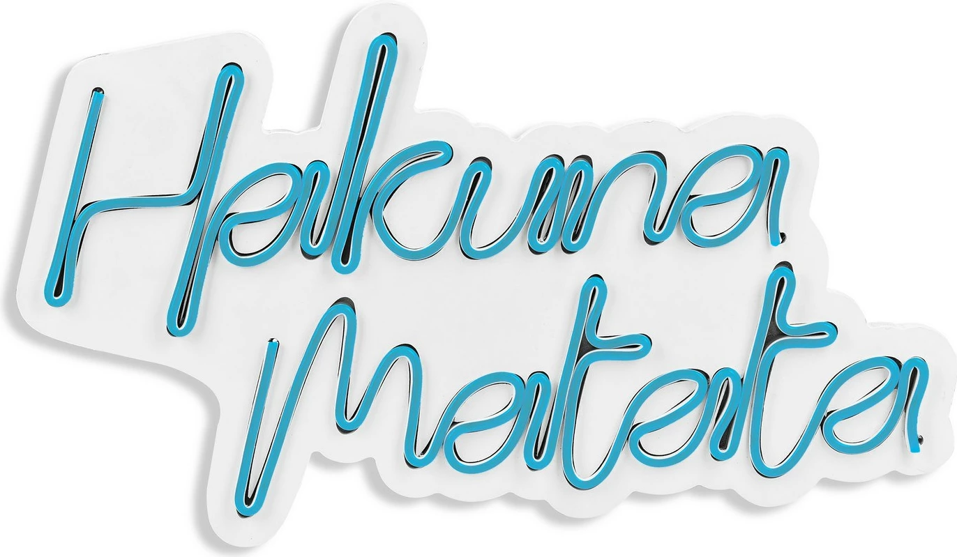 Dekorativne LED luči iz plastike, Hakuna Matata, modre barve