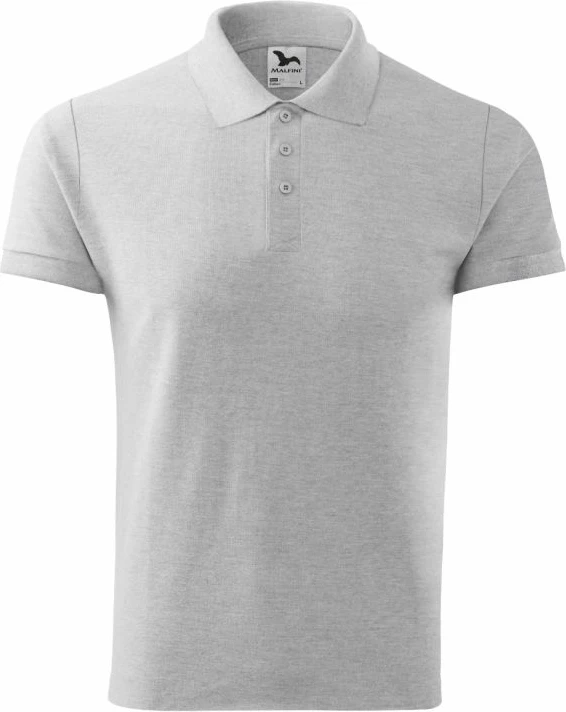 Polo majica Malfini za moške, svetlo siva