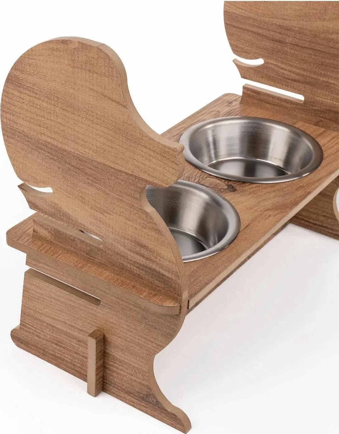 Dvojna posoda za hrano za hišne ljubljenčke, Paws & Whiskers, Apvm9