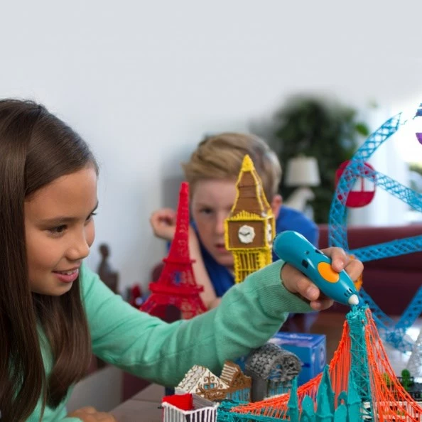 Material za 3D tiskanje iz kompostne plastike, modra, rdeča, bela 3Doodler Start 3DS-ECO-MIX1-75