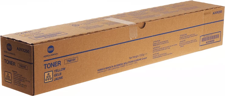 Toner kartuša Konica Minolta TN619Y A3VX250 (A3VX25H), 78.000 strani, rumena