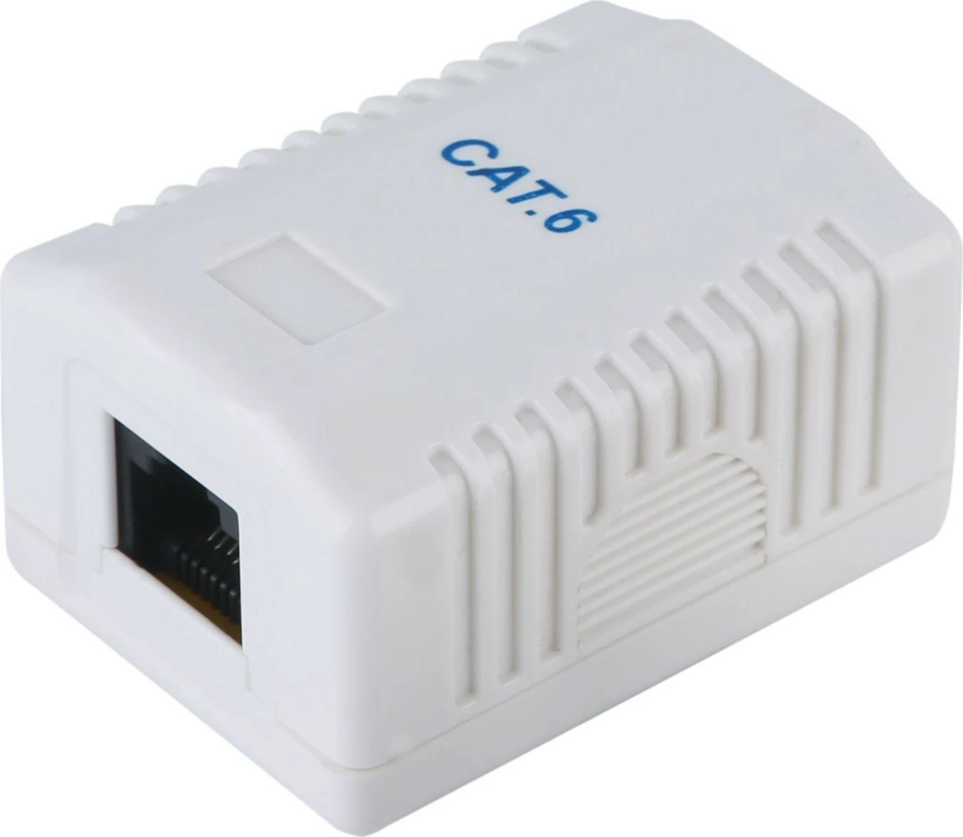 Kratka omarica za omrežje EQUIP Cat.6, 1x RJ-45, bela