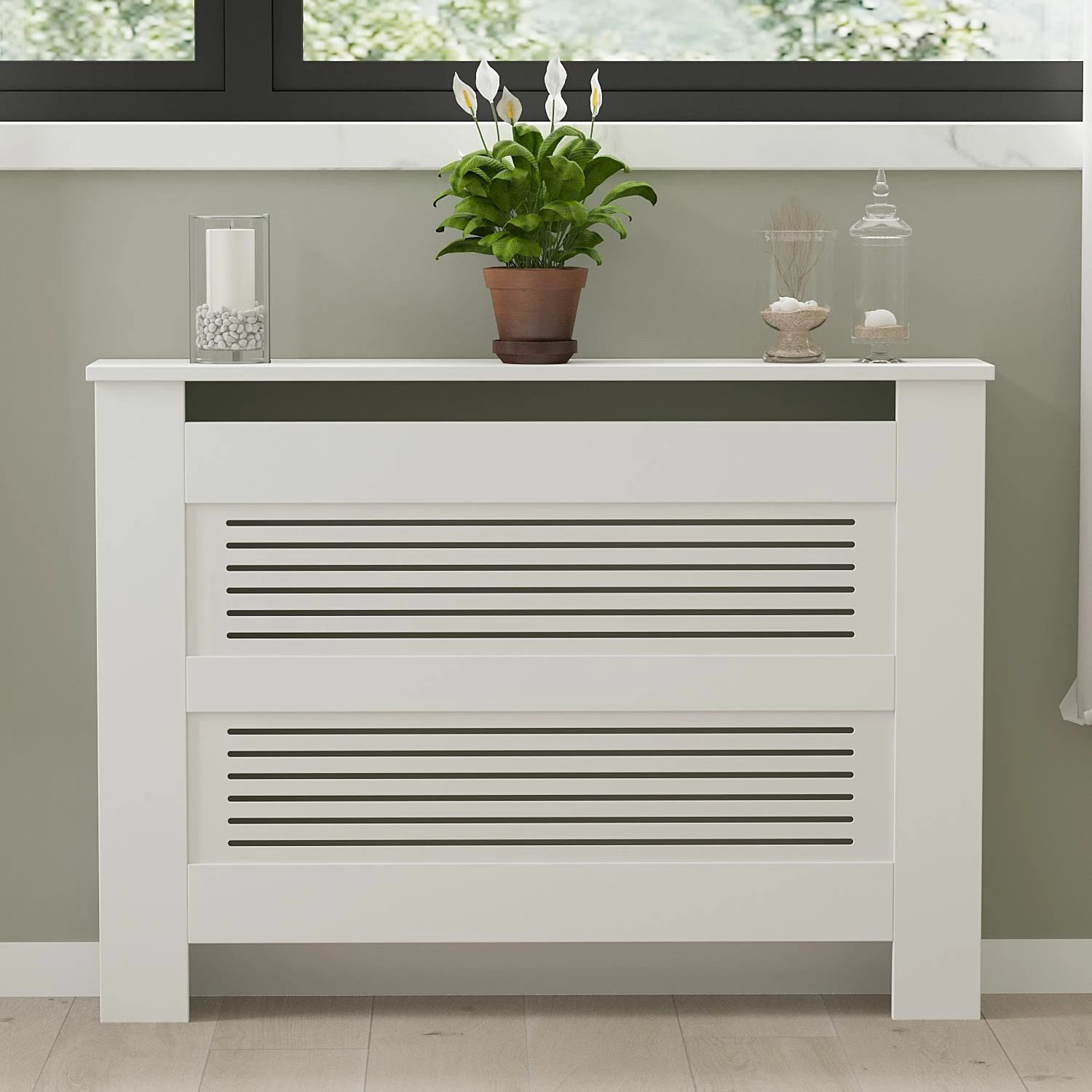 Pokrov za radiator, bel, Skye Decor, Termora