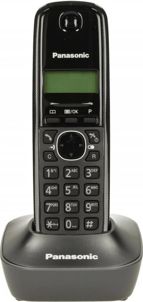 Brezžični telefon Panasonic KX-TG1611, črn