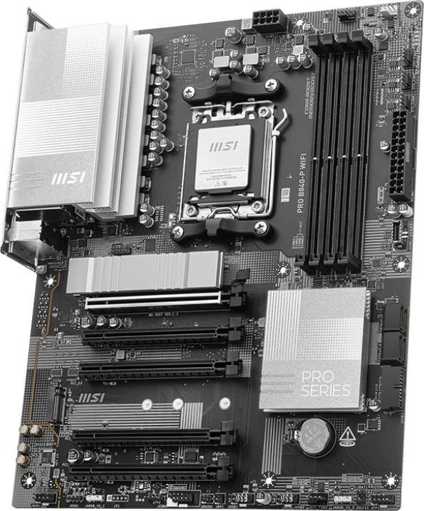 Matična plošča MSI PRO B840-P WIFI, AMD B840, Socket AM5, ATX, črna