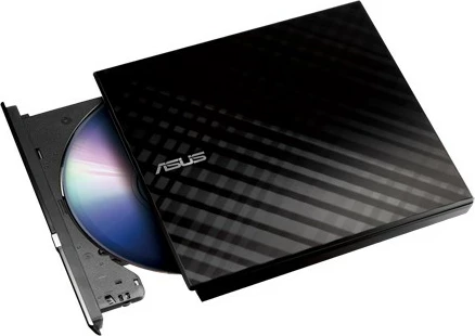 Zunanji DVD zapisovalnik ASUS SDRW-08D2S-U Lite, USB 2.0, črn