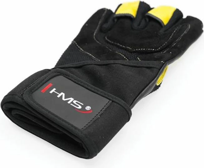 Dlančne rokavice za trening, HMS RST01, črno-rumene