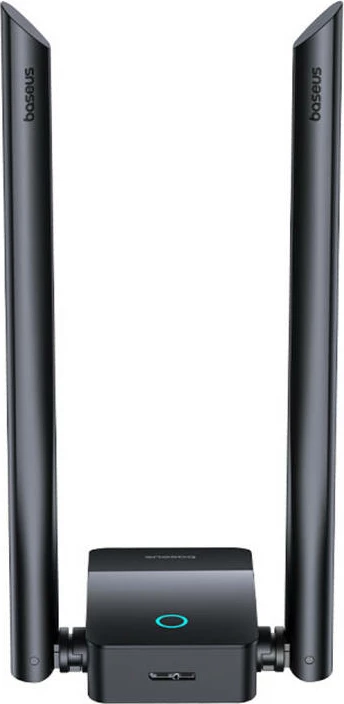 WiFi adapter Baseus FastJoy 1800 Mbps z zunanjima antenama, črn