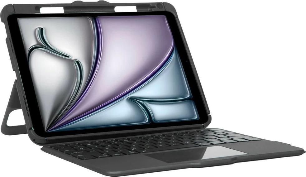Ovitek s tipkovnico in Bluetooth za iPad Air, Targus Versavu THZ967DE, nemški, črn