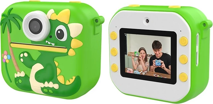 Fotoaparat, 48 MP, takojšnje tiskanje, 13 dodatkov, bel, Tracer DinoCam