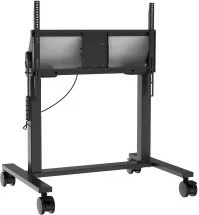 Električno stojalo za monitor Avtek TouchScreen V4 1MV137, za 55–86\", nosilnost 100 kg, električno nastavljanje višine z daljinskim upravljalnikom, črno