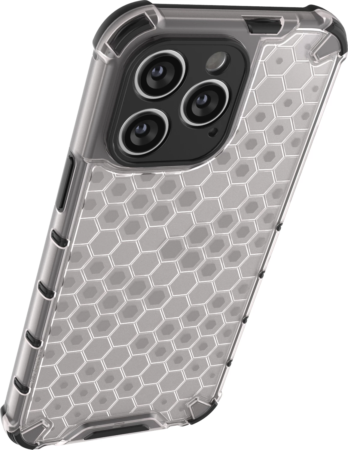 Ovitek Honeycomb Hurtel za iPhone 14 Pro, črn