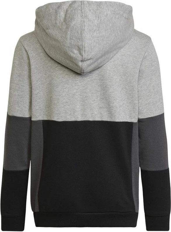 Duks z otroki adidas s kapuco, črn in siv