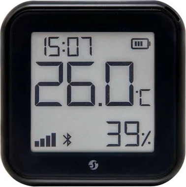 Senzor temperature in vlažnosti Shelly H&T Gen. 3, Plug & Play, mat črn