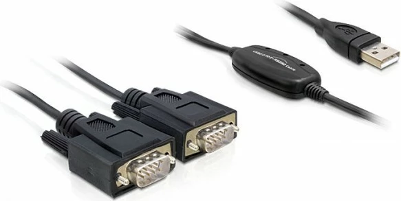 Pretvornik USB 2.0 v RS232, LANCOM, 2x, črn