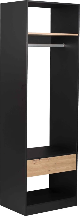 Palica za obešanje za omaro, nikl, 59,5x2x3 cm