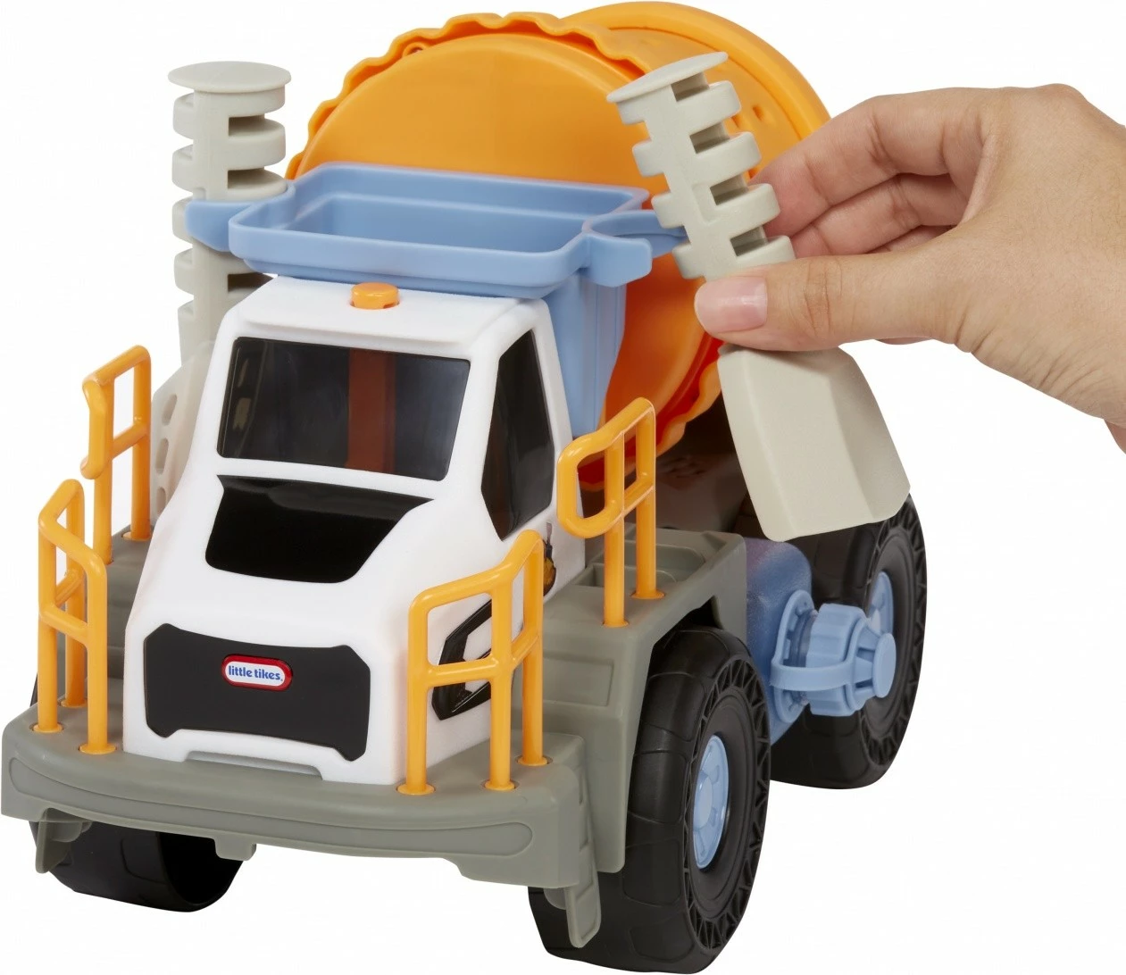 Set kamion rudarski Little Tikes Mining Truck Big Adventures, plastika, 27 cm, azurno/sivo/oranžno/belo