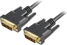 DVI-D na DVI-D kabel, Sharkoon 1 m, črn