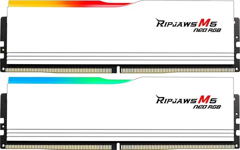 RAM memorija G.Skill Ripjaws M5 Neo RGB 32GB (2x16GB) DDR5 6000 MT/s, bela