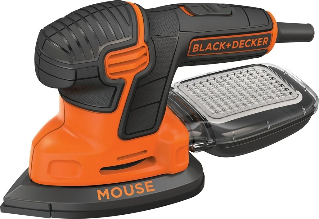 Likalnik/brušenje površin 120 W, orbični premer 2 mm, črno/oranžen – BLACK+DECKER KA2500K-QS Mouse