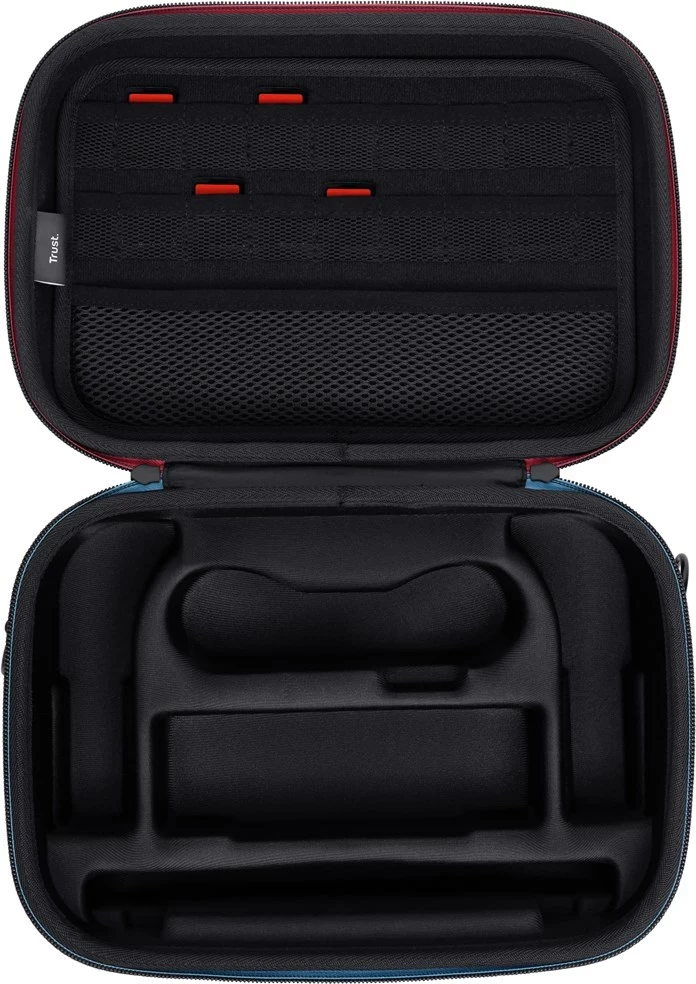 Zaščitna torbica za Nintendo Trust GXT 1247, črna, modra, rdeča