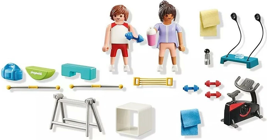 Set z vadbenimi pripomočki in figuricama Playmobil My Life 71806, večbarven
