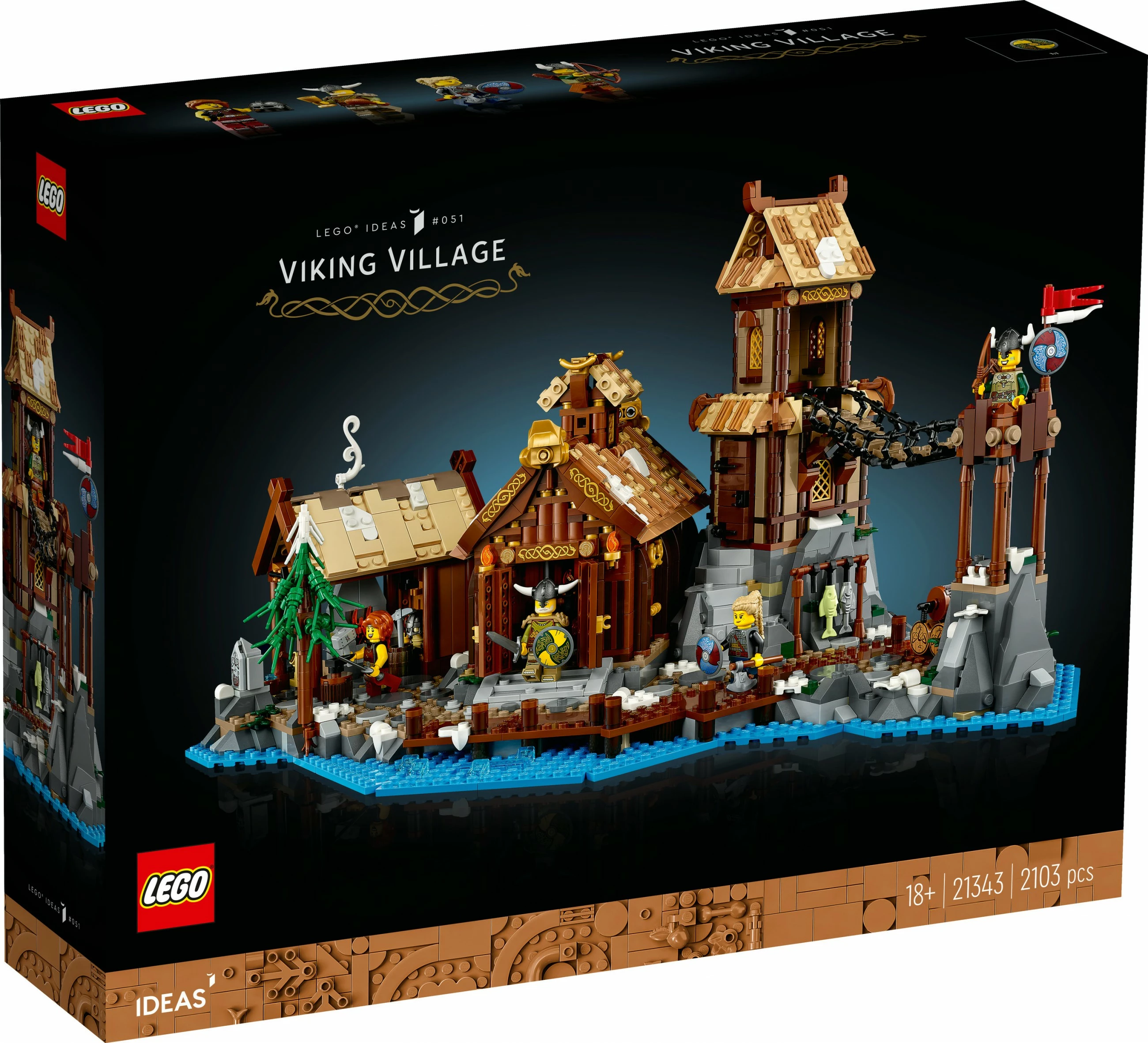 Gradbeni komplet LEGO Viking Village, 2103 kosov, večbarven