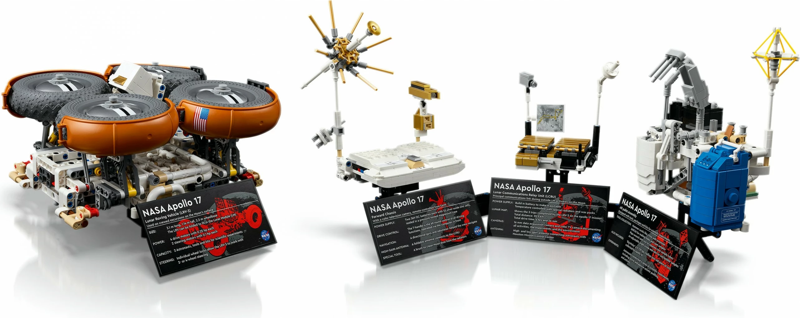 Model lune LEGO Technic NASA Apollo Lunar Roving Vehicle 42182, večbarven