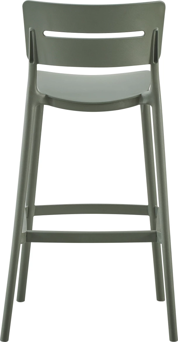 Barski stol iz polipropilena SNOD2 FH6100.05 olivno zelene barve 37,2x50x101,5H cm