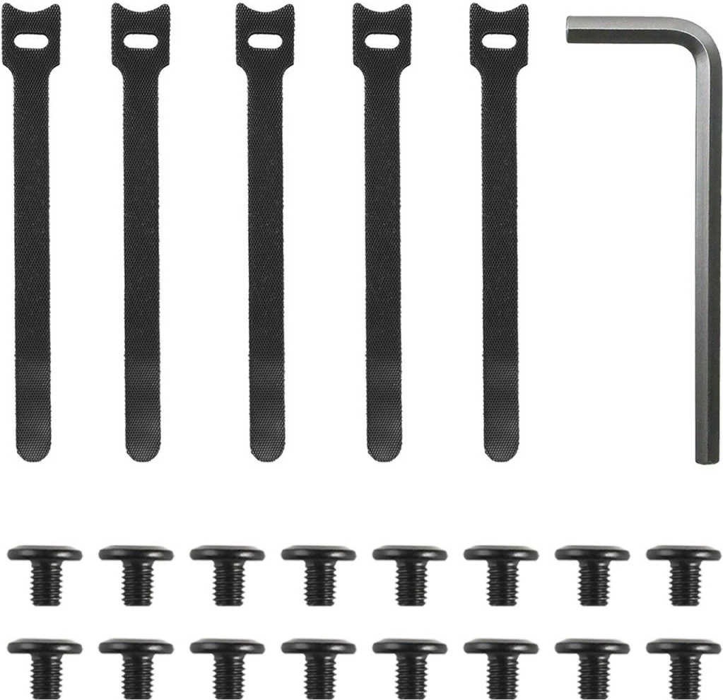 Organizator kablov pod mizo Maclean MC-104B, 40 cm, dvonivojski, črn