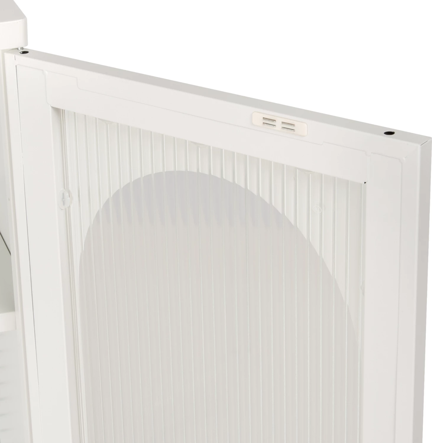 Kovinska vitrina CARIL FH9571.02 bela 80x37-40x102Hcm